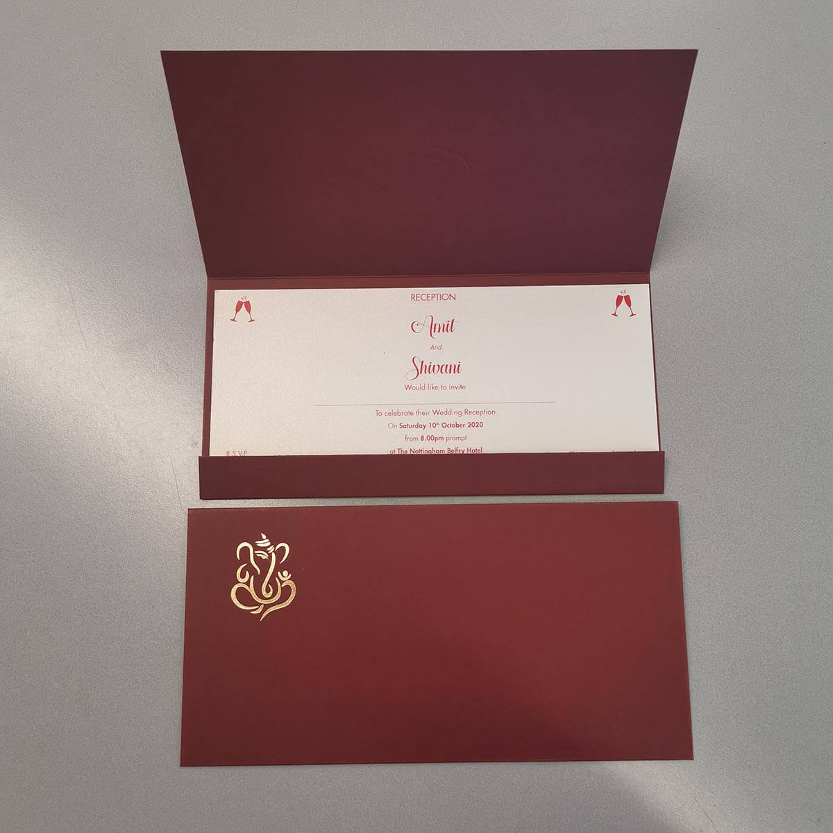 Ganesha Hindu Wedding Cards UK | CardFusion CardFusion