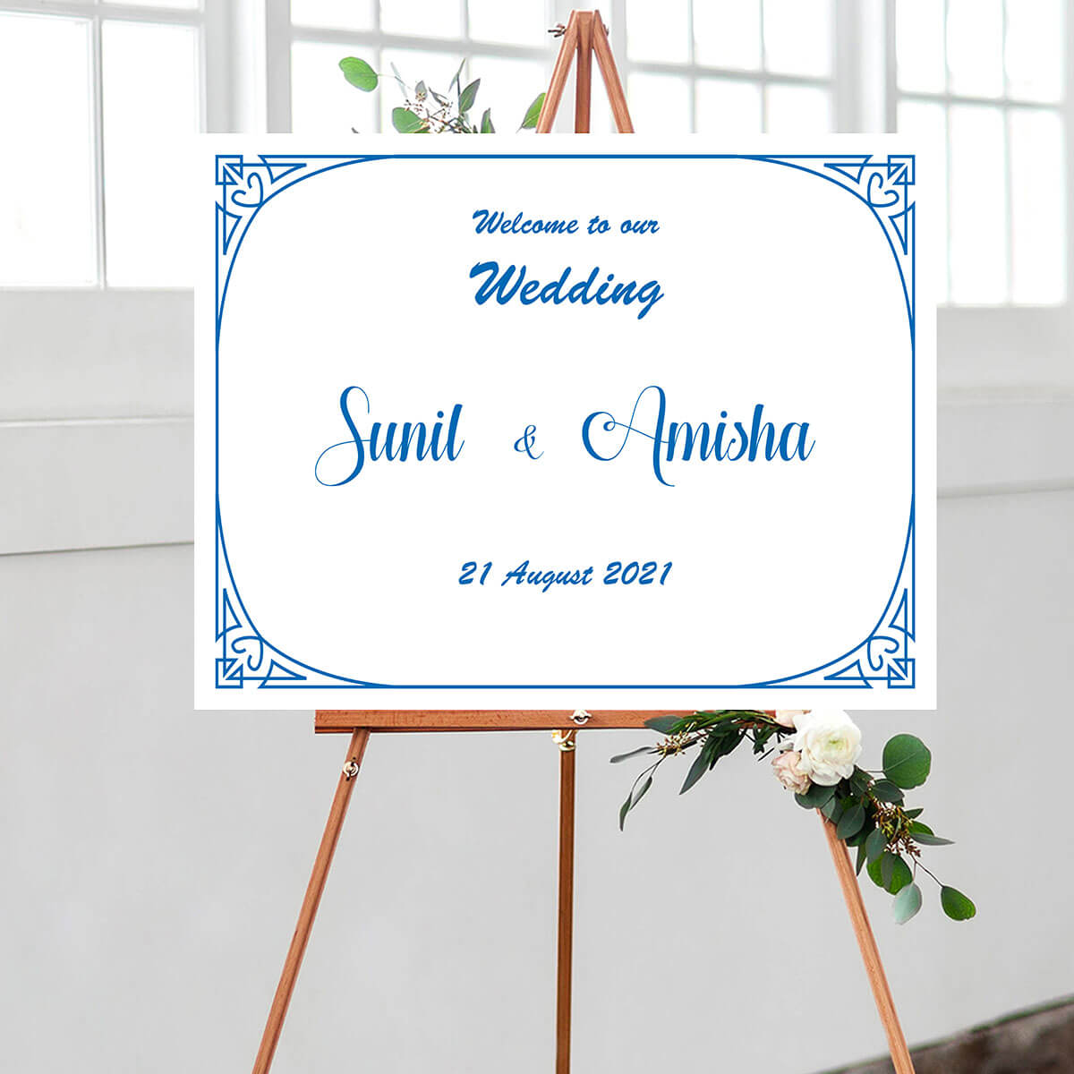 Ornament Theme Wedding Welcome Sign