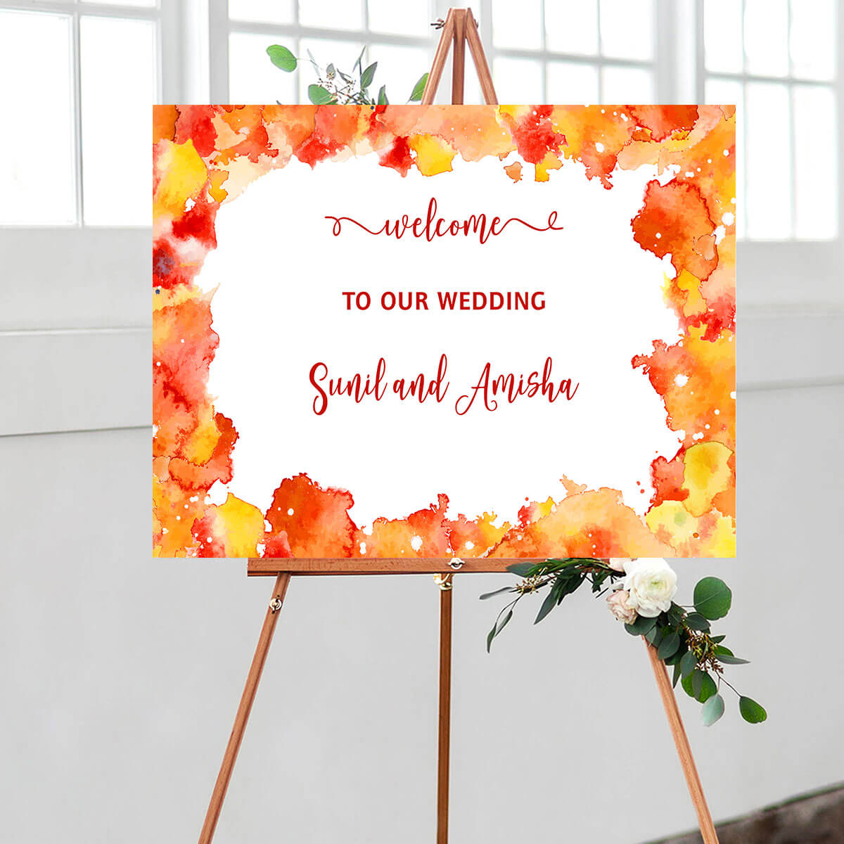 Wedding Welcome Sign – Border – 1