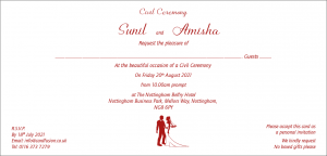 Civil Ceremony Invitation Wordings and Templates CardFusion