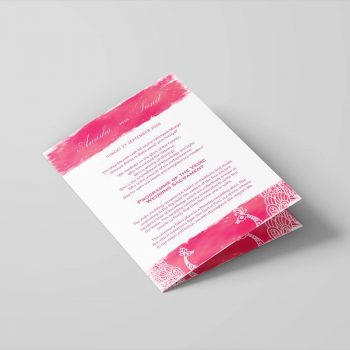 Hindu Wedding Order of Service