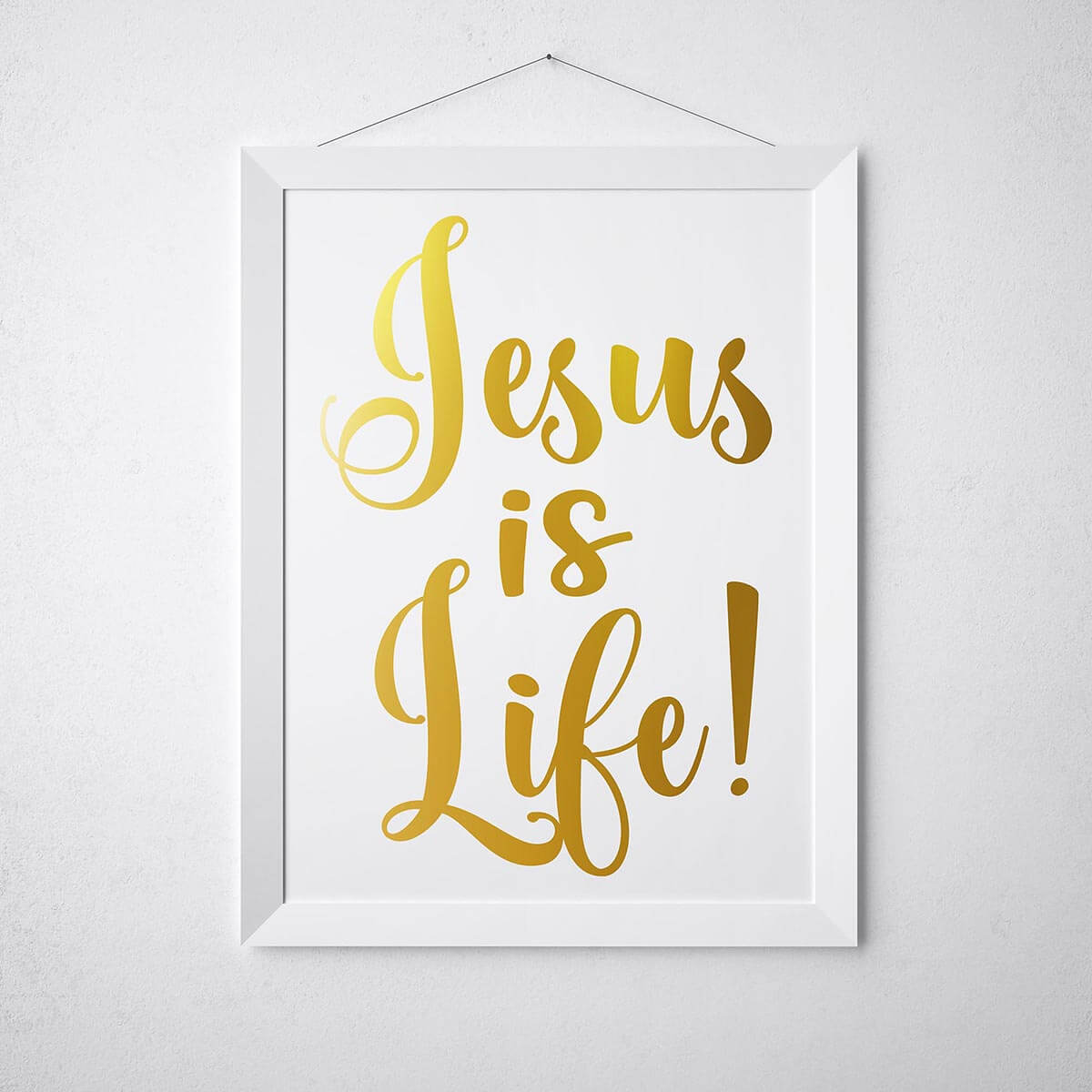 Christian Wall Art | Jesus Is Life | Poster by CardFusion