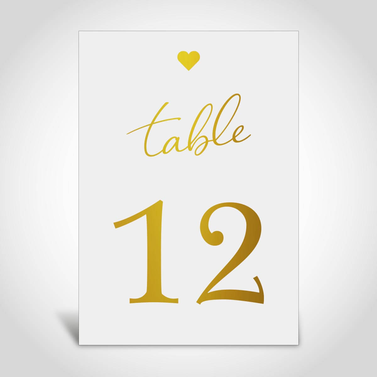 Wedding Table Numbers – Gold Foiled – 11