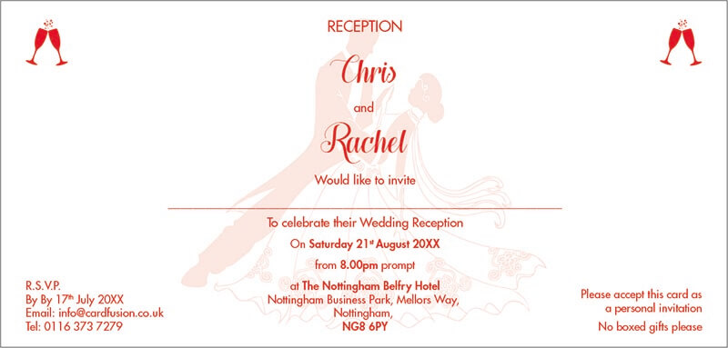 Wedding Invitation in Word CardFusion