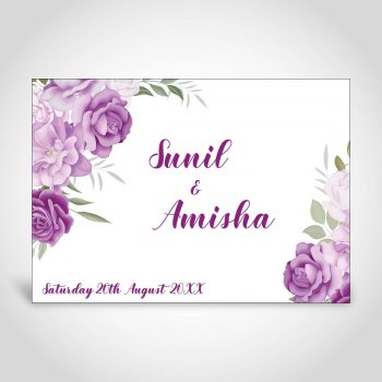 Floral Indian wedding invitation