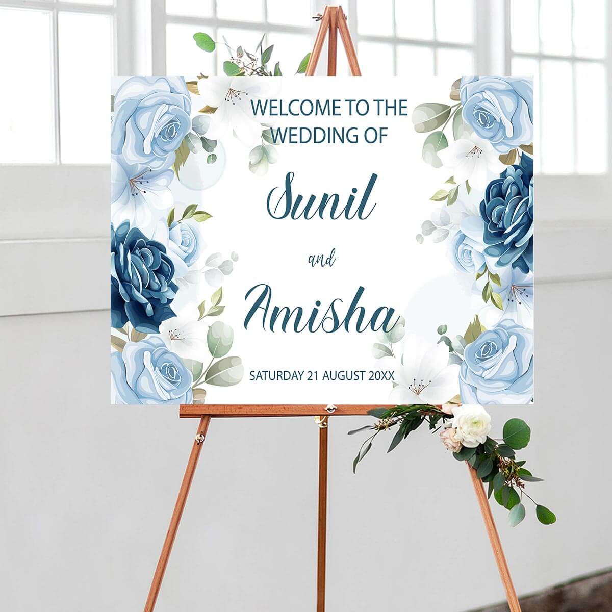 Floral Wedding Welcome Sign – 19
