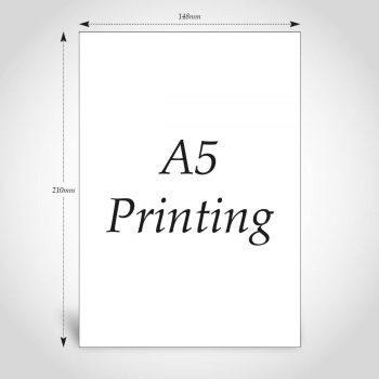 A5 printing and dimensions