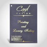 Gold foiling on Black card