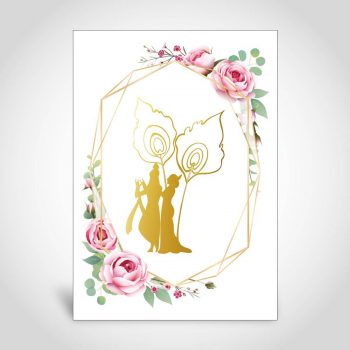Radha Krishna Hindu Wedding Card