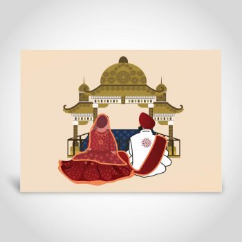 Sikh Wedding Card - Anand Karaj