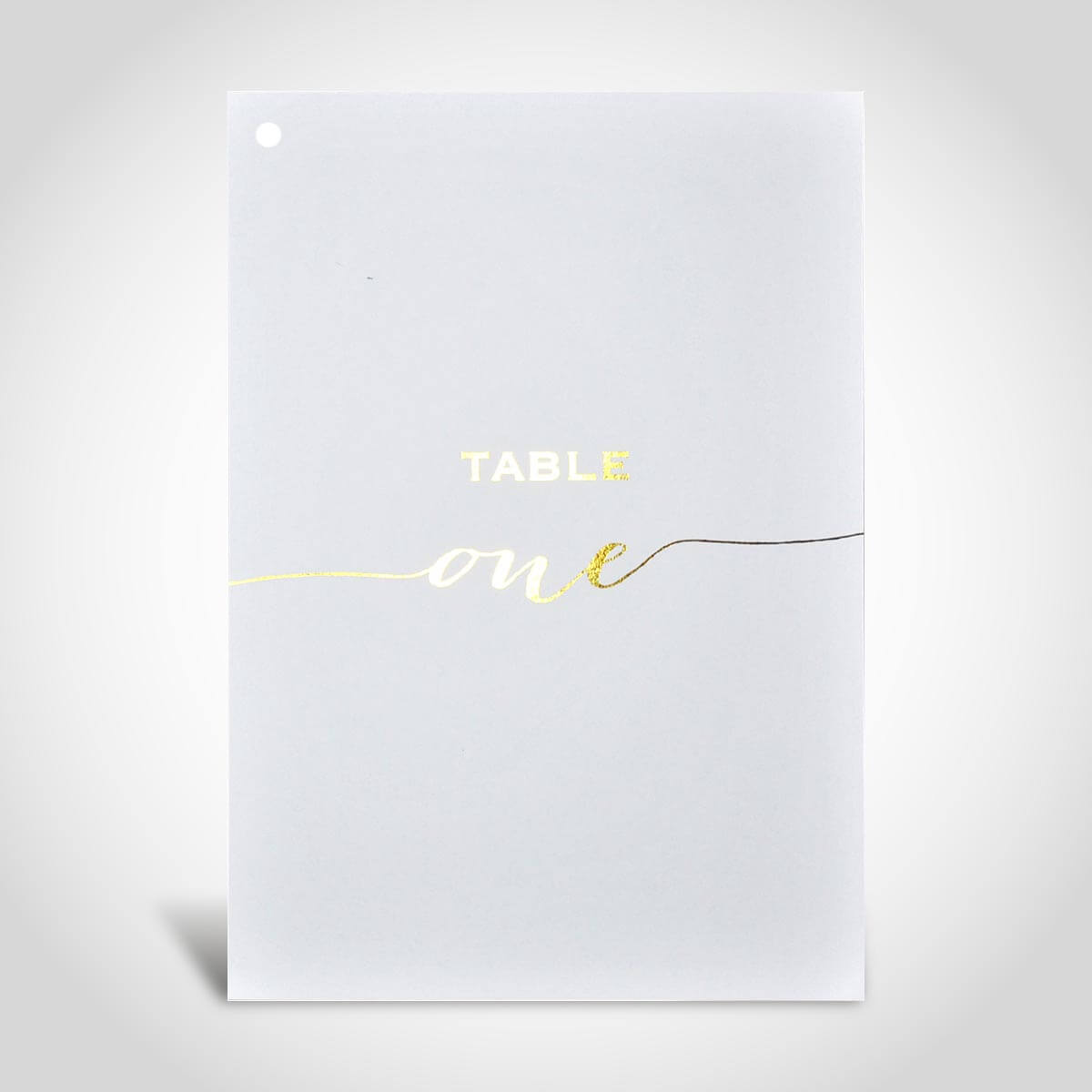 Gold foil your design on A5 White card, £1.00