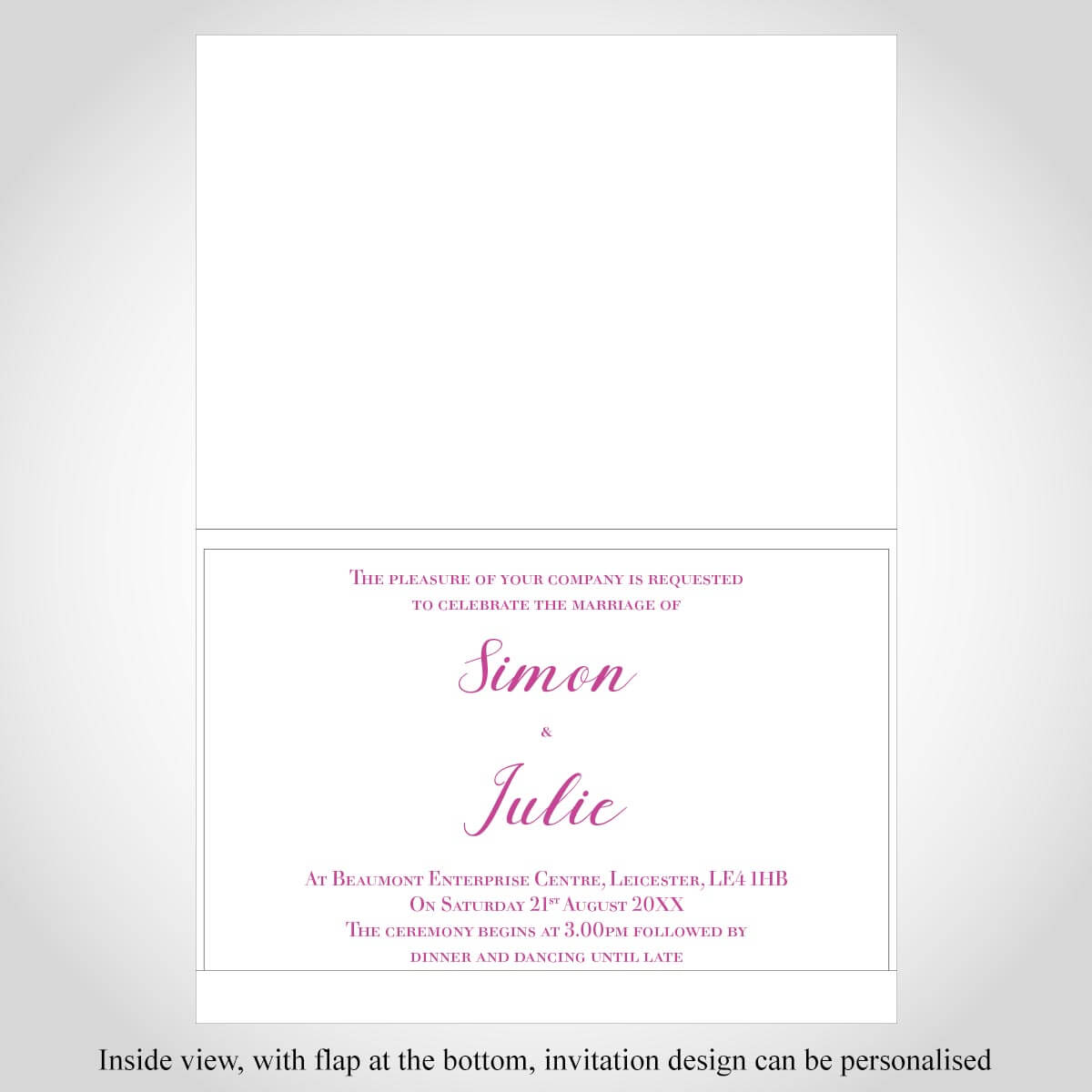 Floral Wedding Invitation with Gold Foiling – CFI234