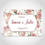 Watercolour Floral Indian Wedding Invitation Suite