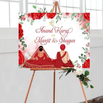 Anand Karaj Welcome Sign