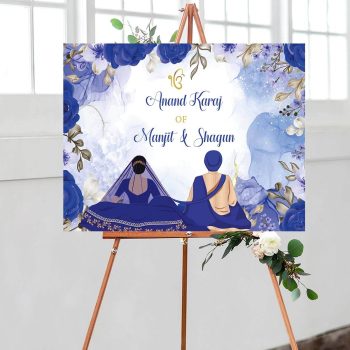 Punjabi Anand Karaj welcome sign