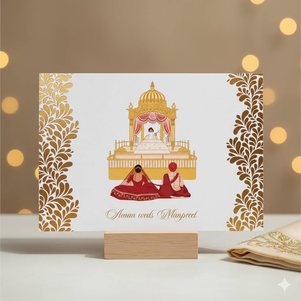 Exquisite Sikh Wedding Invitation – CFS436 Exquisite Sikh Wedding Invitation – CFS436