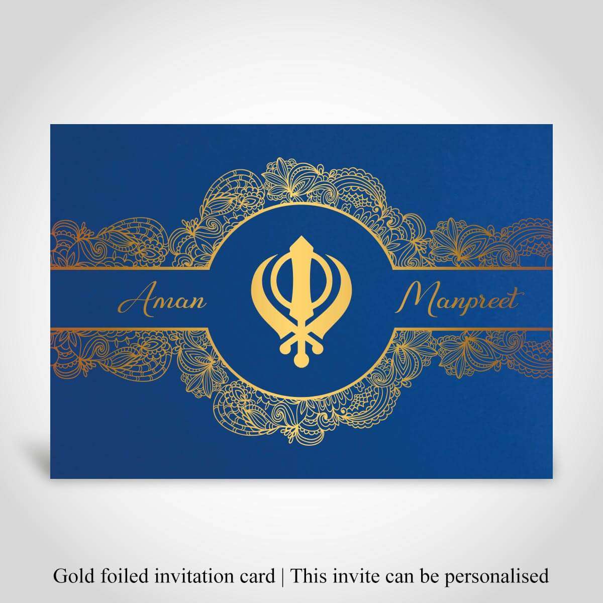 Elegant Punjabi Wedding Card – CFS480