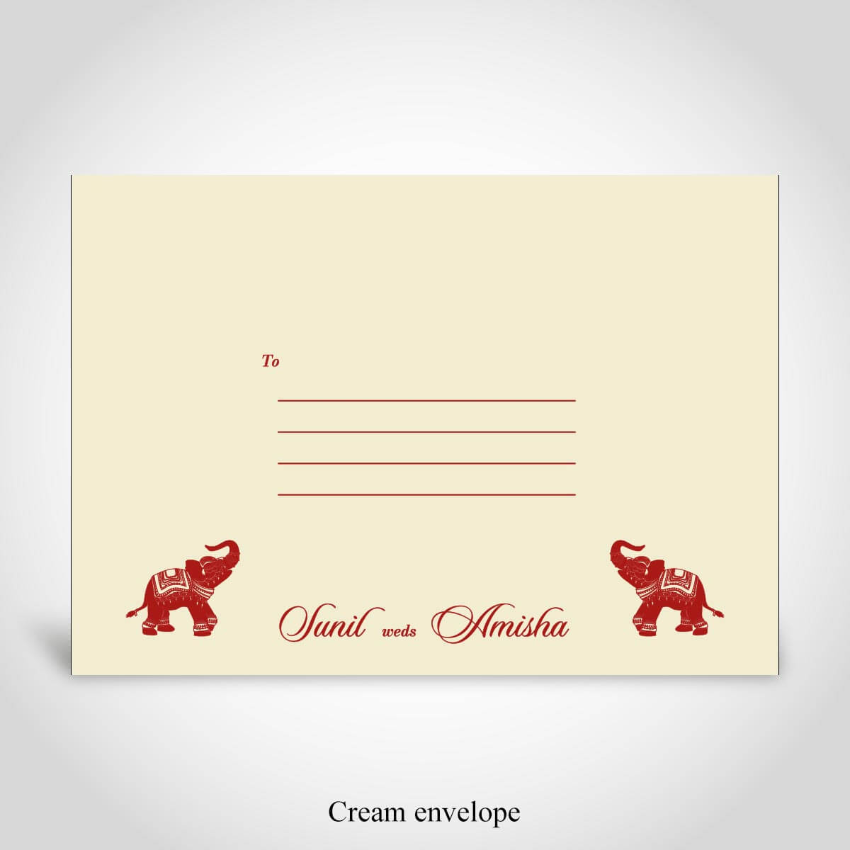 Printed Envelope, Elephant Theme – CFE103